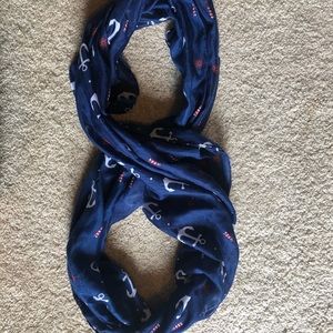Blue Anchor Infinity Scarf